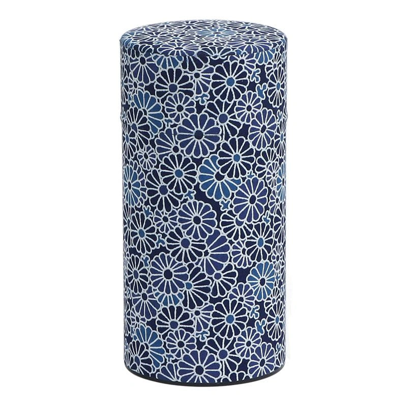 Tea Caddy Blue Mums Tea Canister, 175g