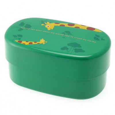 Green & Yellow Bento Box with Giraffe